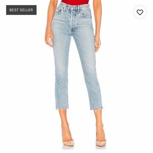 AGOLDE Riley High Rise Straight Crop